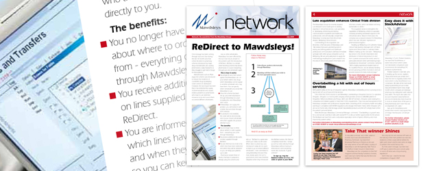 Network newsletter design